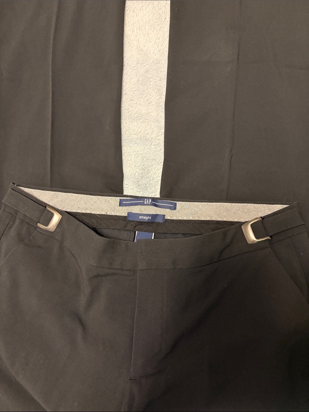 GAP Stretch Black Women's Straight Dress Pants with Waist adjustments
